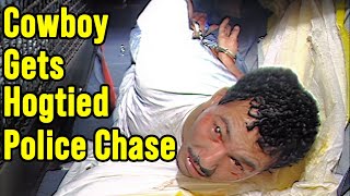 Wild High-Speed CHP Police Chase Pursuit Hogtie Termination | Driver Hogtied by CHP