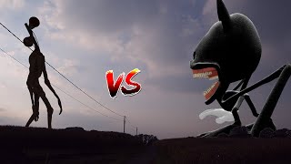 Siren Head VS Shin Cartoon Cat