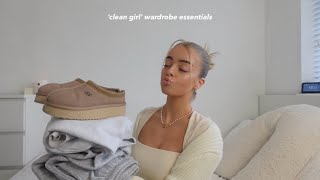 ‘clean girl’ wardrobe essentials