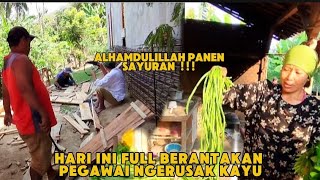 PEGAWAI SIBUK BIKIN PENYANGGA BUAT TIHANG‼️#rumahminimalis