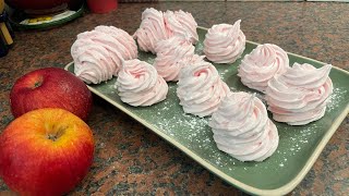 Recette de guimauve  si simple avec des pommes, Marshmallow recipe is so easy with apples, #receipe