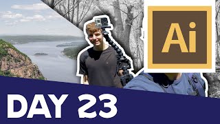 FAST GRAPHIC DESIGN (Time Lapse) - Day 23 Vlog Thumbnail