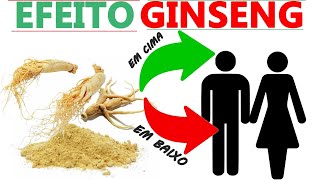 Os Benefícios  do Ginseng na parte de Cima e de baixo