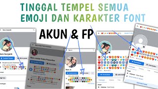 TERBARU.!! NAMA FACEBOOK DAN HALAMAN MENGGUNAKAN SEMUA EMOJI FONT DAN KARAKTER | Bara jr channel