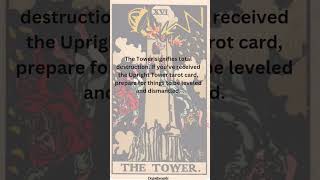 card 16 the tower #tarotdeck #majorarcana  #tarot #thetower