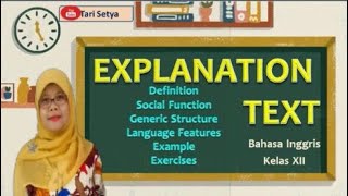 Explanation Text || Bahasa Inggris Kelas XII || Tari Setya