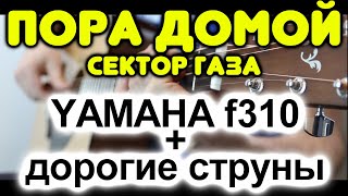 Помогут ли дорогие струны улучшить звук недорогой гитары? Сектор Газа - Пора домой / Yamaha f310