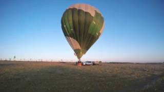 Montaje y despegue de un globo aerostático