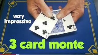 impressive 3 card MONTE packet card trick