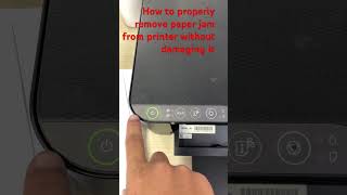 How to properly remove paper jam without damaging your printer #shorts