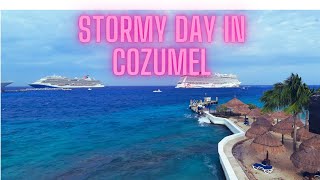 Stormy wheather in Cozumel Mexico