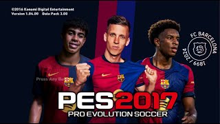 PES2017 | NEW BARCELONA-GRAPHIC-MENU | 8/20/24 | PC