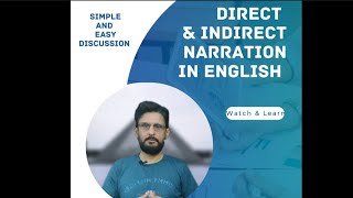 Direct and Indirect narration in English|| Direct and Indirect Sentences in English Grammar.