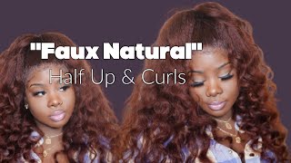 ♡ ♡ FAUX NATURAL |  Kinky Straight 33B Half Updo & Wand curls 😍😍😍😍😍 I love it !! Nadulahair