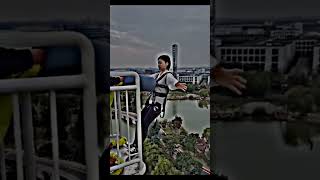 Apna Bna Le | Bungee jumping with Rope in beautifull place 🏞| #shorts