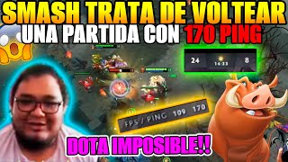 SMASH TRATA de VOLTEAR un PARTIDA con SUS AMIGOS😱 170 DE PING🥵