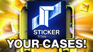 I opened YOUR CASES and pulled a TITAN HOLO?! (ClashGG)