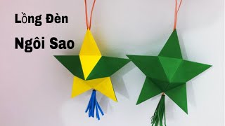 Cách làm lồng đèn ngôi sao cực đẹp