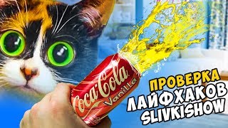 3 ЛАЙФХАКА от SLIVKI SHOW - КОЛА + ПУШКА проверка лайфхаков