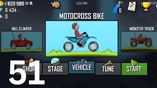 Hill Climb Racing - Bike | PART - 51 | MOTOCROSS BIKE | Gameplay | Amol GameX