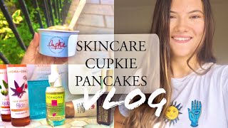 VLOG⎟ROUTINE SKINCARE,  PANCAKES HEALTHY & CUPKIE