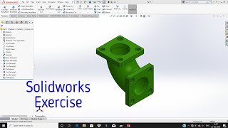 Solidworks Basic Exercise #8 for Beginners | Solidworks