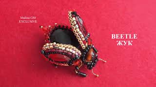 Hand Embroidery| Brooch Fly| Beetly | Вышивка  Брошь: Муха / Жук