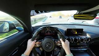 Pov Drive - Mercedes AMG GTR on German Autobahn