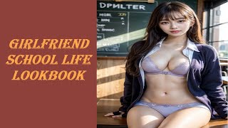 [4K AI Art] 여자친구 학교 생활 GIRLFRIEND SCHOOL LIFE ガールフレンド学校生活 | Realistic LOOKBOOK