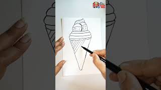 #icecream #ice #artalongkarera #drawing #art #viralshort #trendingshorts #artdrawing #easydrawing