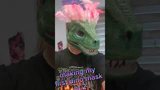 Making my first dino mask part 2