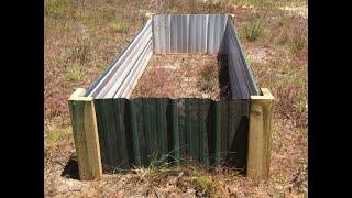 Build a Raised Garden Bed with Metal Siding (QUICK, CHEAP, EASY)