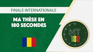 LARISA MARIA NECHITA "Ma thèse en 180 secondes" MT180 - Finale internationale 2019 Dakar