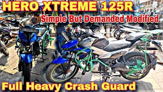 HERO XTREME 125R 😎 Simple Modified 🆒 Heavy Crash Guard 🔥 Full Modified 🌕 Plug And Play 🌕 Best Price