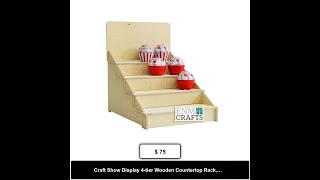 Craft Show Display 4-tier Wooden Countertop Rack, Product Display