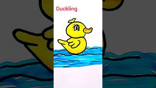 how to draw a duckling easy #shorts #duckling