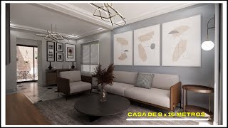 HERMOSA Casa De 8x16 - CASA De Dos Pisos