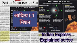 All About Aditya L1 Mission |Indian Express Explained series|| Lagrange point @IASPCSbyAspirants