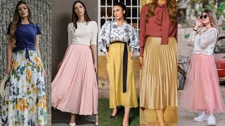 Beautiful skirt design 2022 | skirt outfit hijabi girl | skirt & shirt | Muslim Modest wear | #skirt