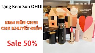 Kem Nền OHUI Che Khuyết Điểm Thần Thánh, Tặng Kèm Son OHUI, Khuyến Mãi 50%