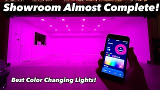 Dream Shop Renovation! Part 2: Transforming My Shop With Recessed Color Changing Lights!