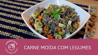 Como Fazer Carne Moída com Legumes - Culinária da Lu