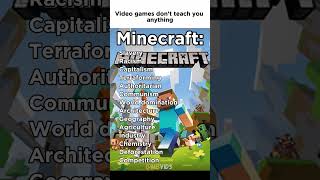 Video games don't teach you anything | minecraft | Slavery | Racism