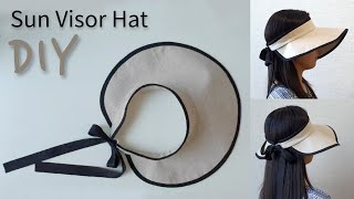 DIY 린넨썬캡/챙모자 만들기(패턴그리기) - How to make a Sun Visor Hat(Pattern Drawing)