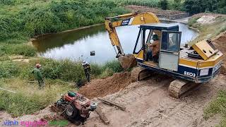 lần đầu thấy rẫy quy mô NTN máy xúc làm đường đi /excavator 🚜🇻🇳vinh nguyễn vlogs