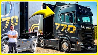 SCANIA 770 NA QUARTO EIXO - CHOFFER MORAL!!!