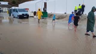 Aftermath of storm in Moria2.0 on Lesvos (13-10-2020)