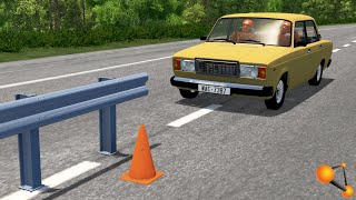 ОТБОЙНИК СМЕРТИ! ОГРАДА ПРОШИЛА САЛОН НАСКВОЗЬ | BeamNG.drive