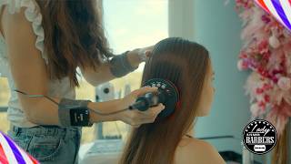 ASMR Hair SPA and Electric Healing by Barber Lady Anastasia to Sandra