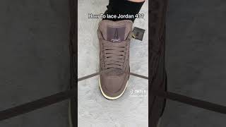 How to Lace Jordan 4s #sneakerhead #jordan #fypシ #reels